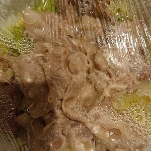 キャベツと豚肉のレンジ蒸し☆彡